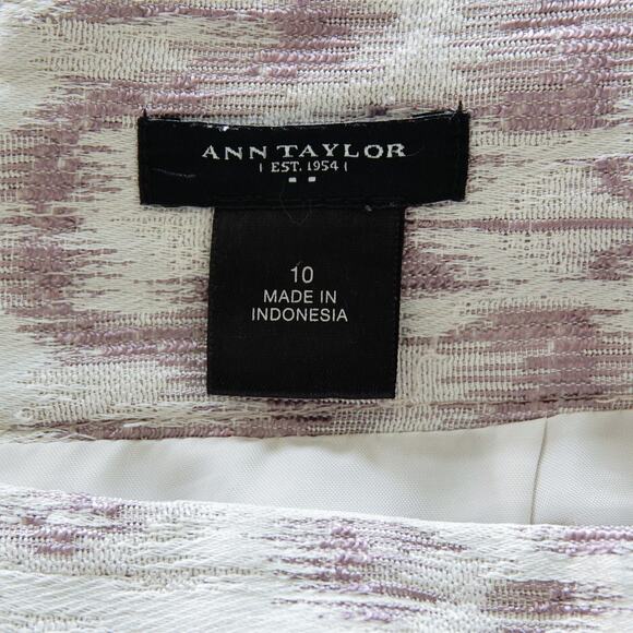 Ann Taylor Professional  patterned business pencil skirt size 10 M - Picture 3 of 5